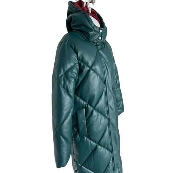 REBECCA MINKOFF Long Hooded Puffer Coat Size XS. - Picture 2 of 13